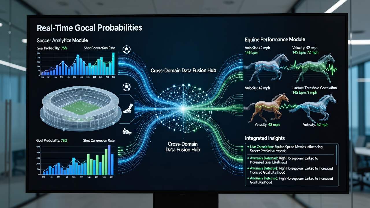 Flowchart illustrating how soccer goal data, horse performance metrics, and casino multipliers merge in real time within mobile betting interfaces