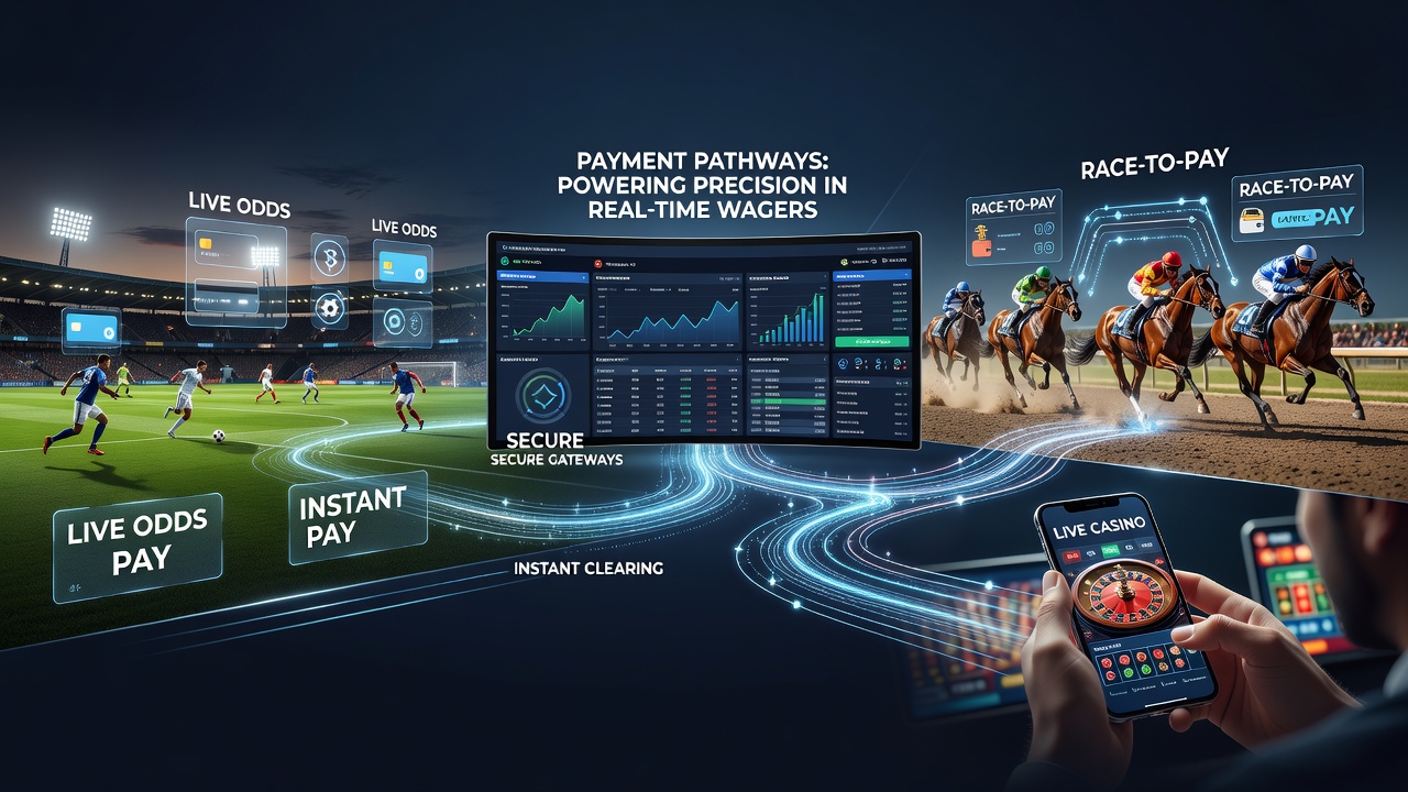 Real-time payment processing dashboard for live sports and casino wagers